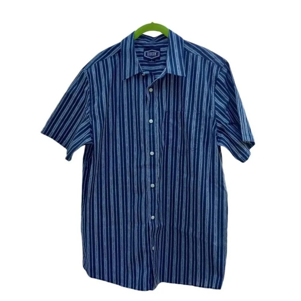 Gibson short sleeve button-down shirt size large